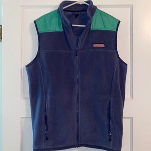 Vineyard Vines fleece zip vest, size L